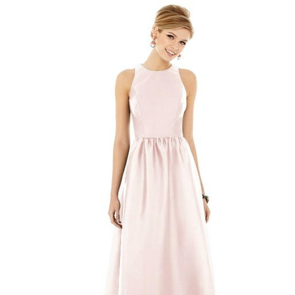 Alfred Sung Blush Bridesmaid Dress